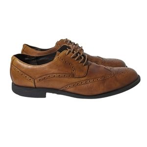 Cole Haan Wingtip Derbies Men's Dress Shoe Size 10 Cognac